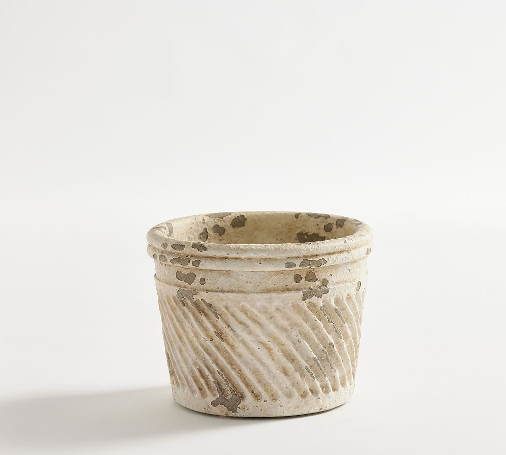 Eclectic Planter, White, Small Cachepot | Pottery Barn (US)