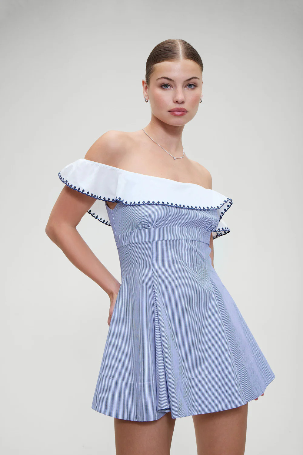Lilah Striped Mini Dress - Midnight Stripe | Frankies Bikinis