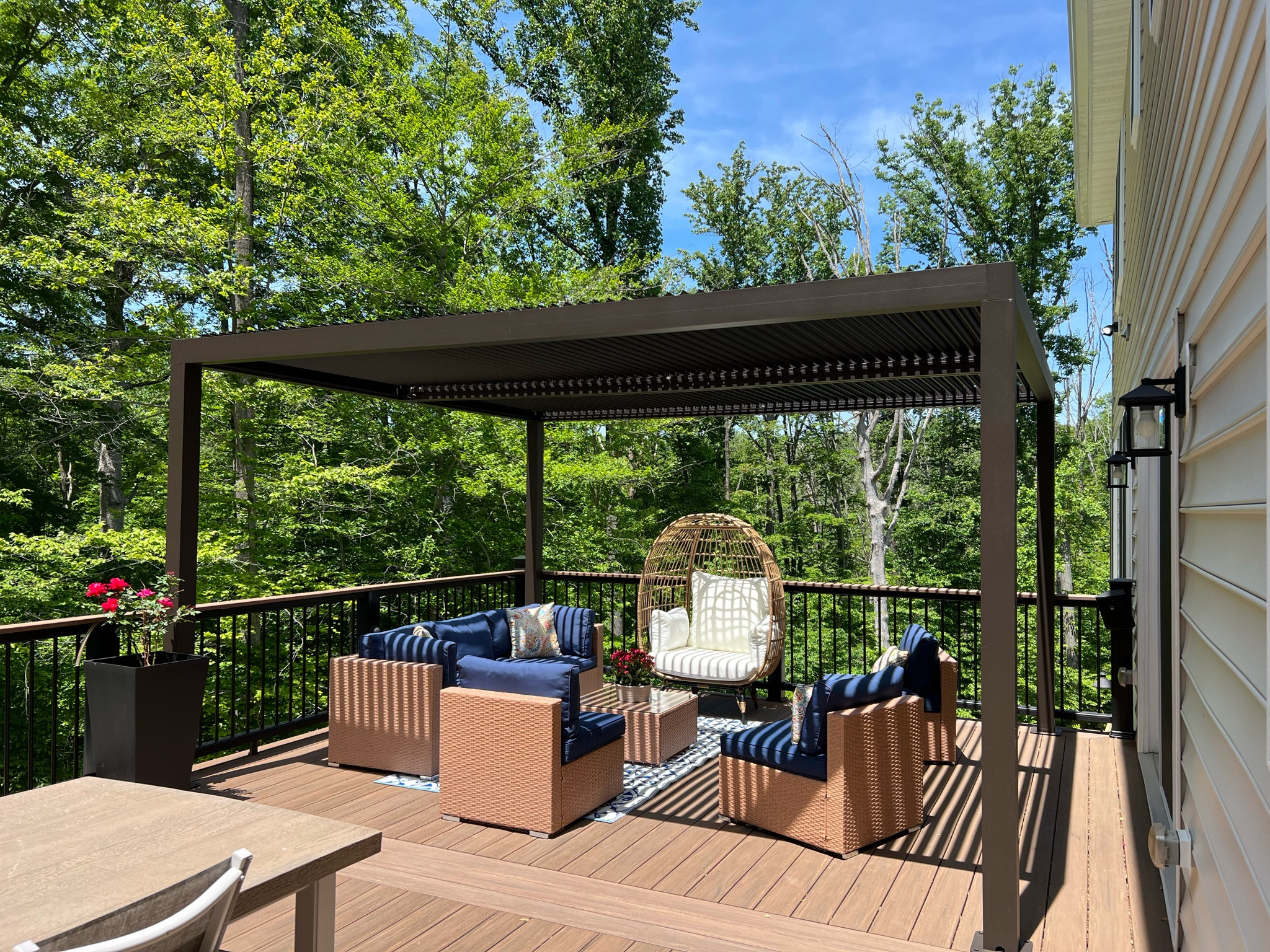 This outdoor pergola will be the perfect additions to your outdoor space! We have the 12x14 in bronze! Highly recommend. 

Gazebo, hardtop gazebo, pergula, outdoor furniture, patio furniture, umbrella

#LTKFind #LTKSeasonal #LTKhome