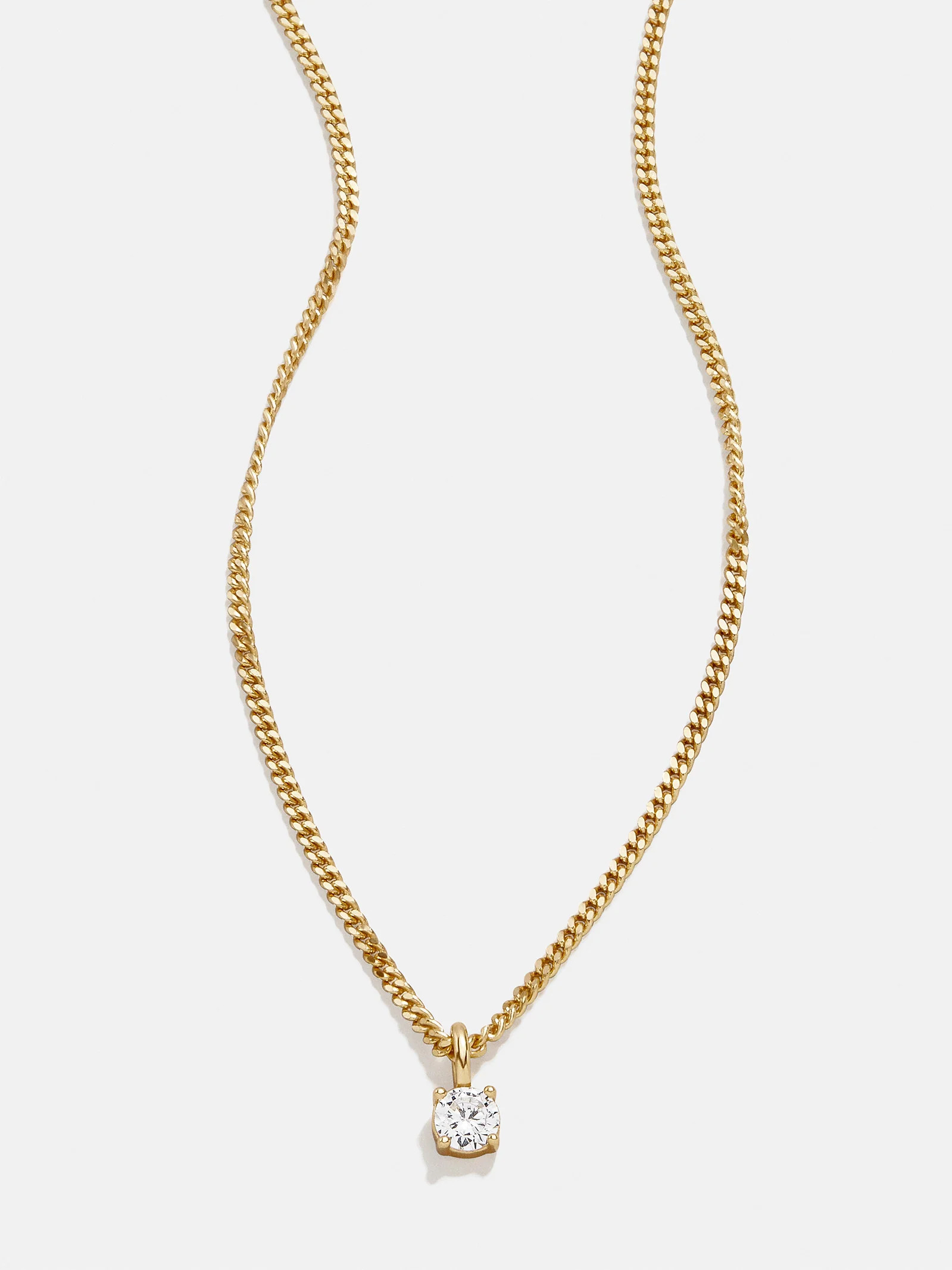 Victoria 18K Gold Necklace - Gold/Pavé | BaubleBar (US)