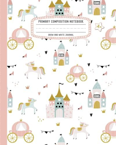 Primary Composition Notebook Draw and Write Journal: Half Page Primary Lines with Dotted Midlines... | Amazon (US)