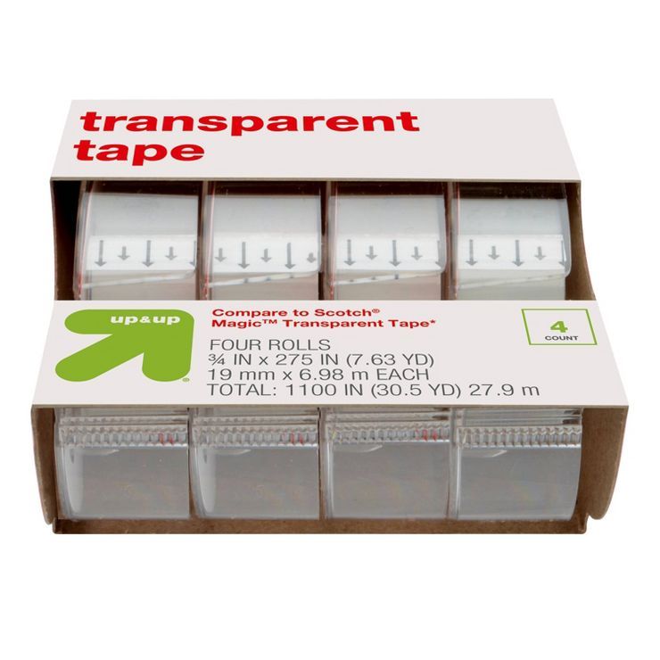 4ct Transparent Tape - up &#38; up&#8482; | Target