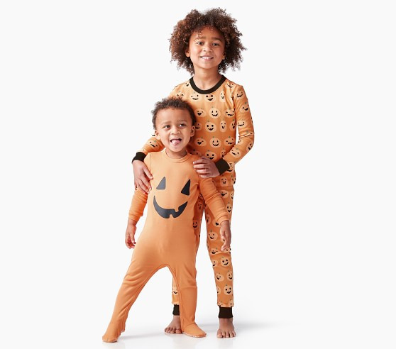 Pumpkin Organic Pajama Set | Pottery Barn Kids