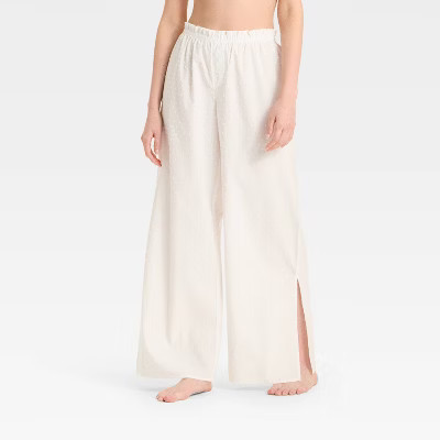 Women's Poplin Dot Pajama Pants - Colsie™ White S | Target