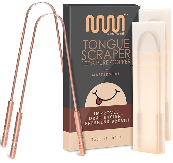 MasterMedi Tongue Scraper with Case Easy to Use Tongue Scraper for Adults, Tongue Cleaner for Ora... | Amazon (US)