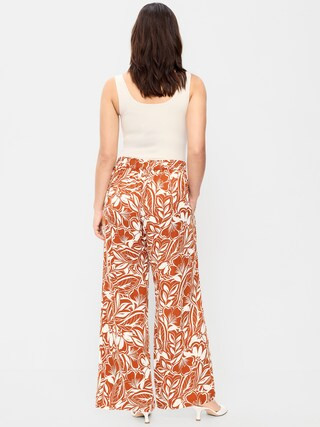 High-Waisted Playa Wide-Leg Pants | Old Navy (US)