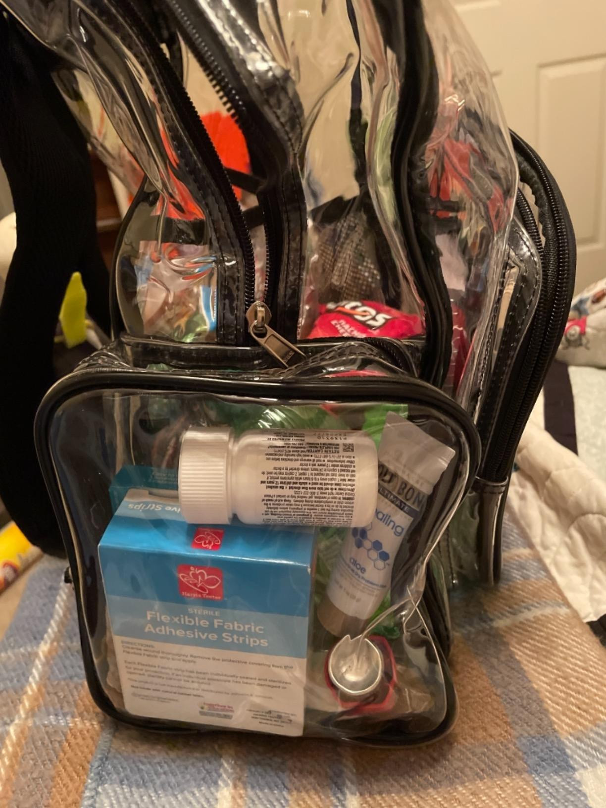 PACKISM Clear Backpack - 17 inch Large Clear Backpacks for School Girls, Heavy Duty Clear Bookbag... | Amazon (US)