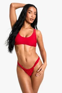 Swimwear Essentials Scoop Bikini Top | boohoo (US & Canada)