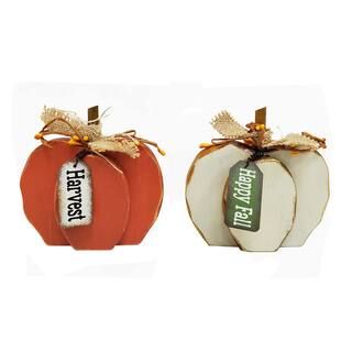 Assorted 5" Wooden Tabletop Pumpkin by Ashland® | Michaels Stores