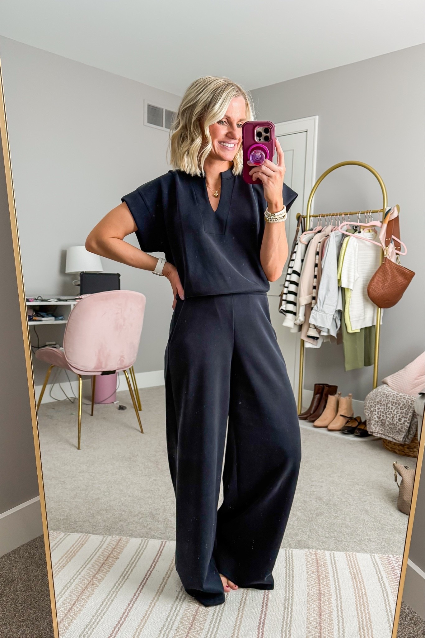 I’m obsessed with how soft and comfortable this lounge set is! It’s on sale right now! 50% off plush use my code: THRIFTYWIFE15 for an extra 15% off!

#LTKOver40 #LTKPetite #LTKSaleAlert