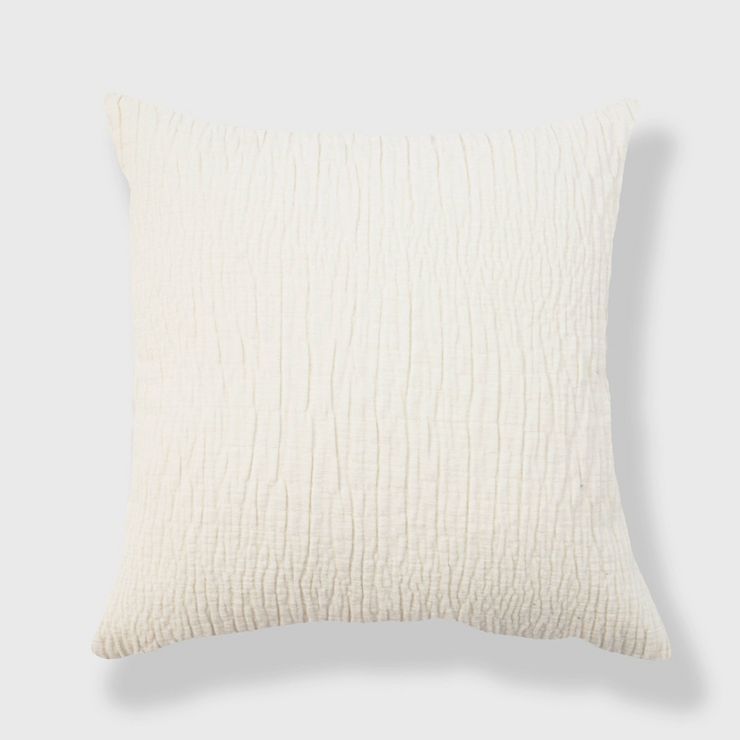 Oversized Chenille Textured Washed Woven Throw Pillow - Evergrace | Target