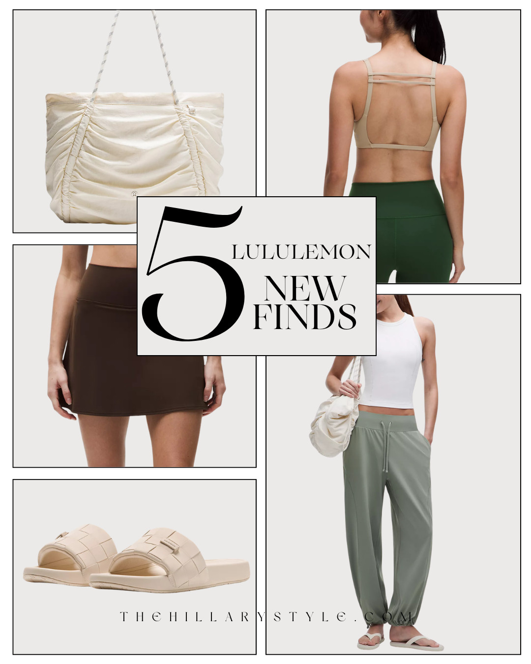 5 LULULEMON New Arrivals

Ready to refresh your activewear collection? These lululemon new arrivals are the perfect addition to your seasonal wardrobe. Featuring a mix of earthy tones and soft neutrals, this lineup highlights effortless street-to-studio style. From a chic neutral tote and woven slides to a versatile tennis skirt, high-neck tank, and relaxed joggers, these new arrivals offer ultimate comfort. Perfect for a workout capsule wardrobe or casual athleisure outfits, these pieces bring a clean, modern aesthetic to your everyday look. 

 #TheHillaryStyle #Lululemon #LululemonNewArrivals #AthleisureStyle #ActivewearCapsule #LululemonHaul #SummerAthleisure #WorkoutOutfits #StreetToStudio #CasualStyle #PinterestFashion #OOTD 

#LTKootd #LTKSeasonal #LTKActive