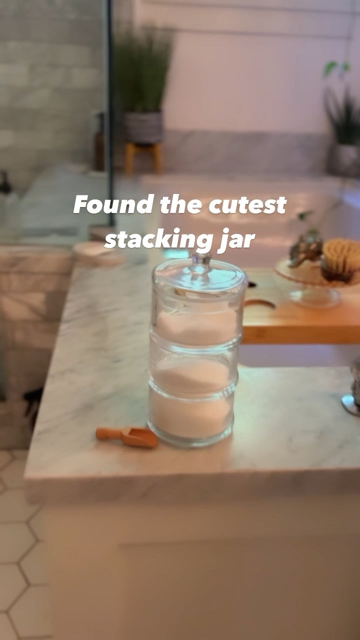 What can I say? I like options and this cutie glass stacking jar gives me that. There are multiple Epsom salts I love and this is such a great way to organize them. Would also be cute with cotton balls, hair ties, qtips etc etc. ✨





Home decor | organization | bathroom 

#LTKhome #LTKVideo #LTKstyletip