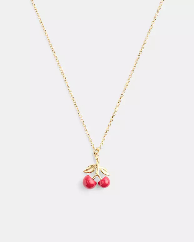 Resin Cherry Pendant Necklace | Coach (US)