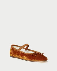Leonie Ochre Ballet Flat | Loeffler Randall
