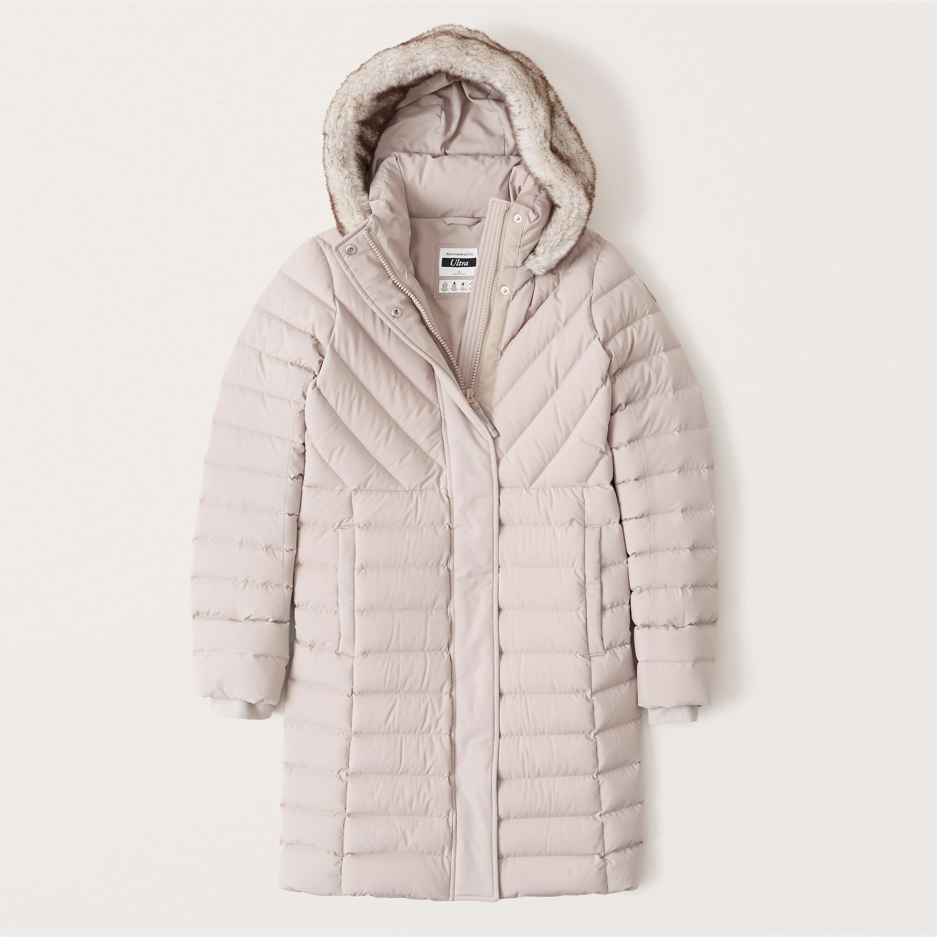 Long Stretch Down Puffer Coat | Abercrombie & Fitch (US)