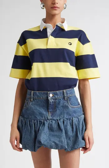 Coperni Stripe Cotton Polo | Nordstrom | Nordstrom