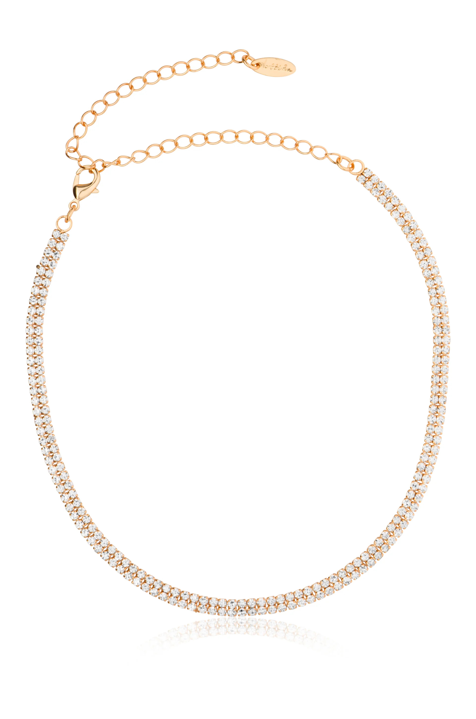 Crystal Simplicity 18k Gold Plated Choker | Ettika
