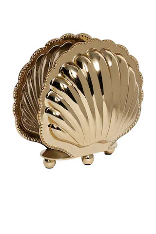 Cap Ferrat Fan Shell Napkin Holder | FWRD 