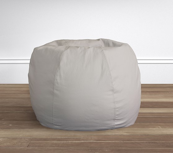 Gray Twill Anywhere Beanbag™ | Pottery Barn Kids
