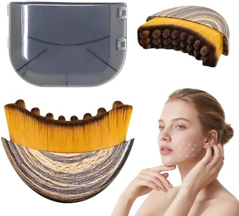 Lymphatic Contour Face Brush,Contour Face Brush for Lymphatic Drainage,Dry Lymphatic Drainage Mas... | Amazon (US)