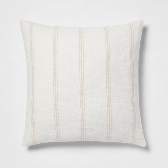 Oversized Woven Striped Throw Pillow - Threshold™ | Target