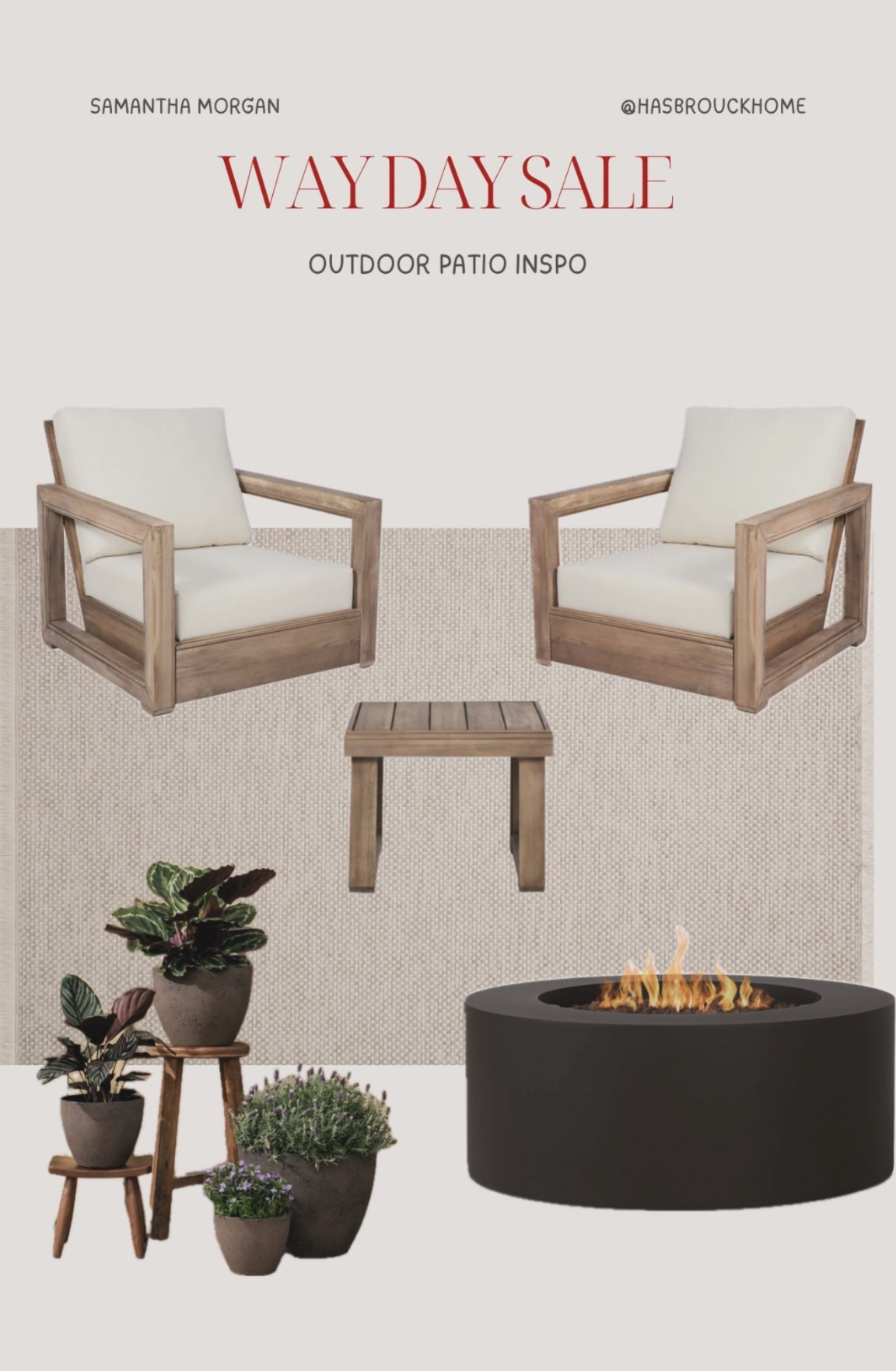 Outdoor patio inspo 🤎 everything is on sale for way day! 

#LTKdayinmylife #LTKHome #LTKSaleAlert