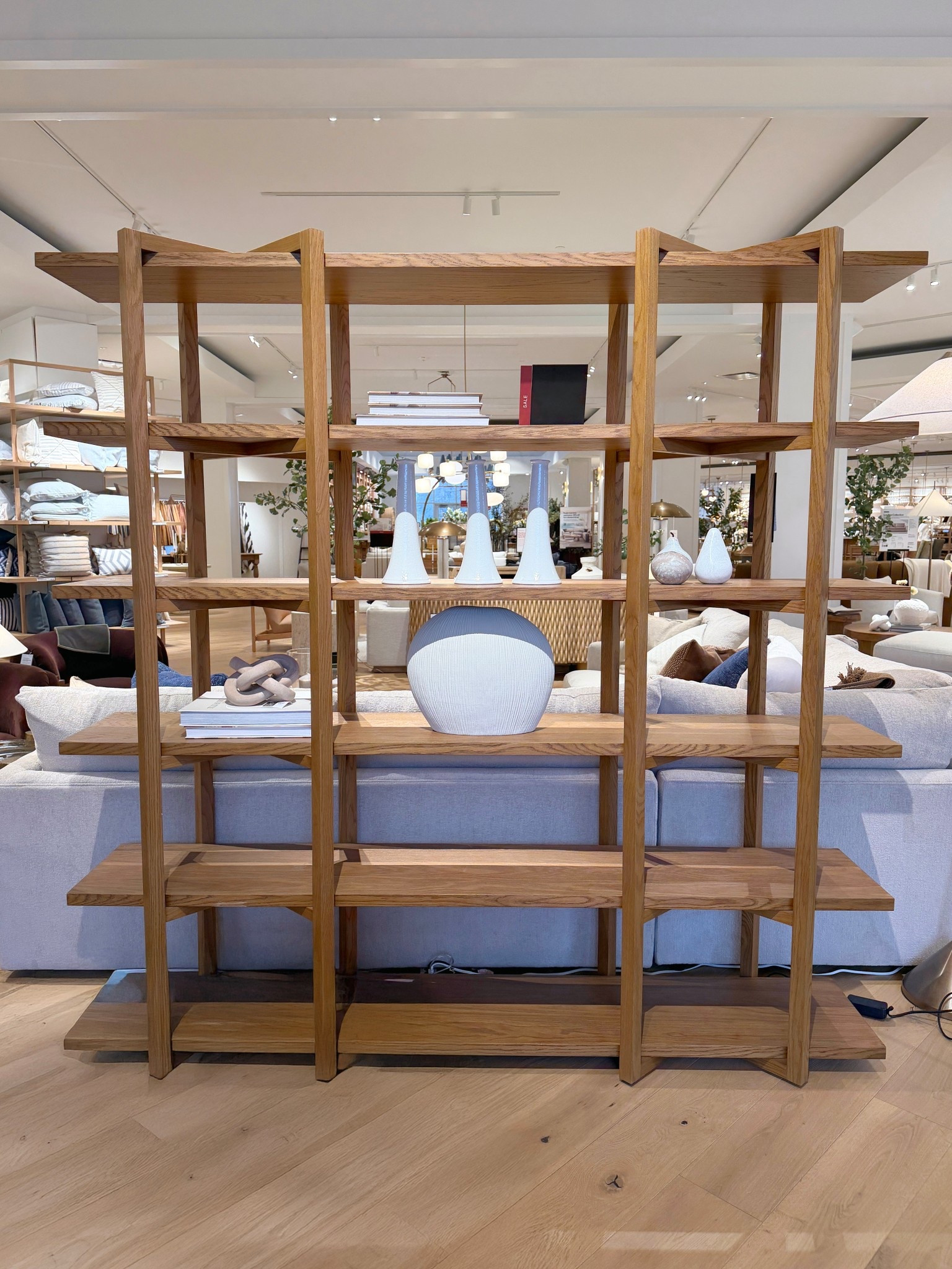 A beautiful statement shelving piece! 🤎 The Thomas Barley Oak Wood Wide Open Bookcase from Crate & Barrel showcases the natural beauty of oak with its striking cathedral grain and architectural open design. 🤩 With six extra-wide shelves, it offers plenty of room for books, framed photos, and collected decor pieces. 📚 It works beautifully styled against a wall or floated in a room as a divider to help define a space while still keeping things light and open. Linked this bookcase and other modern shelving styles to shop! 💫 #CrateAndBarrel #RoomDivider #Shelving


#LTKSaleAlert #LTKHome