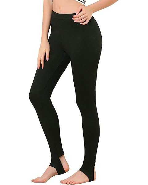 Zeronic Women's High Waist Stirrup Leggings Tights Gym Workout Yoga Pants | Amazon (US)