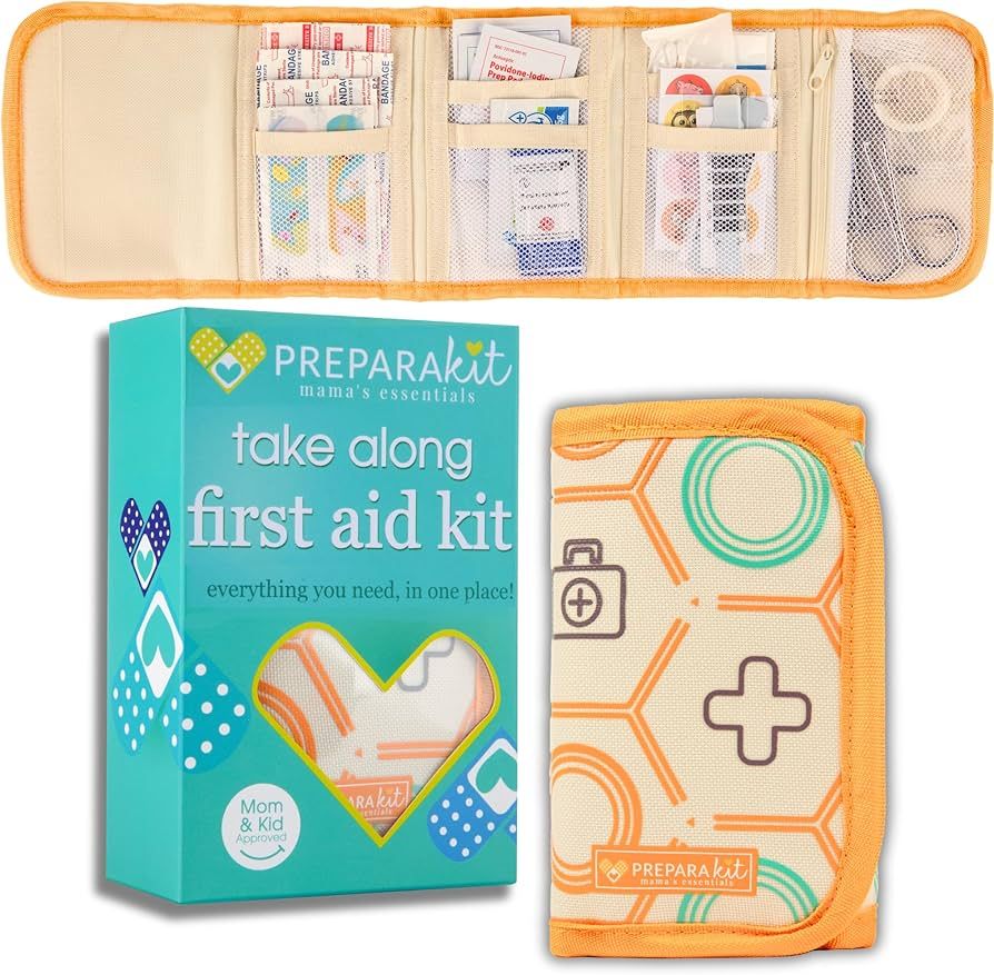 Travel First Aid Kit for Kids - Mini Car, Purse, Backpack, or Diaper Bag 75 Piece Medicine includ... | Amazon (US)