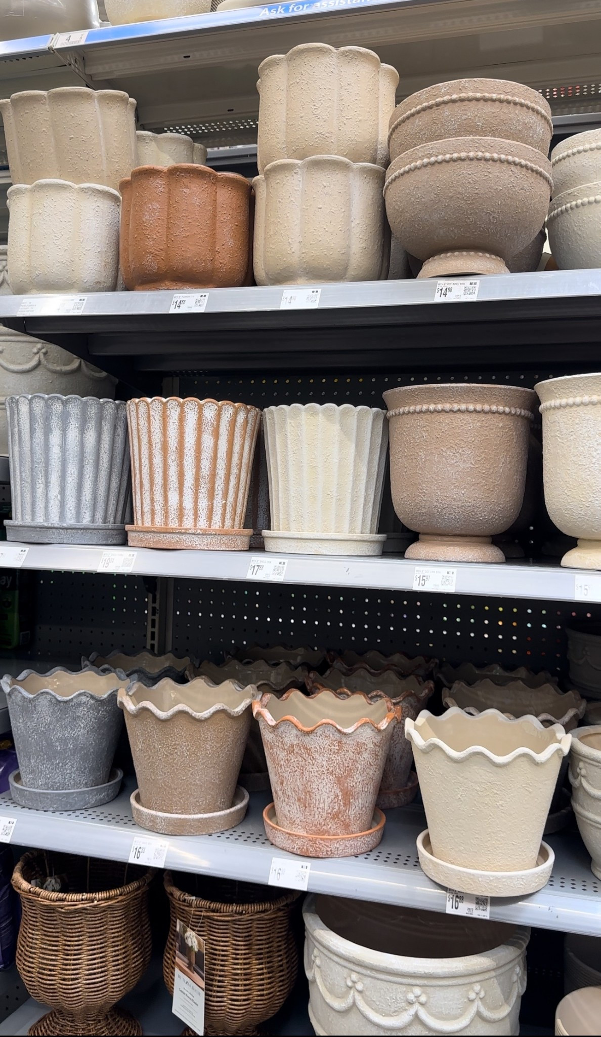 Walmart Spring planters! Love the rattan and stone texture. The scalloped and bead details are so pretty! 

Walmart 
My Texas house 
Planter 
Garden 
Pot 
Spring refresh 
Spring porch 
Easter 
Outdoor living 
Porch decor
Period 
Front door decor 
Flowers 
Cottage 
Herbs 
Vintage 
Pottery barn 
Stone 
Designer look for less
Bhg 
Better homes and garden 

#LTKSeasonal #LTKHome #LTKSaleAlert