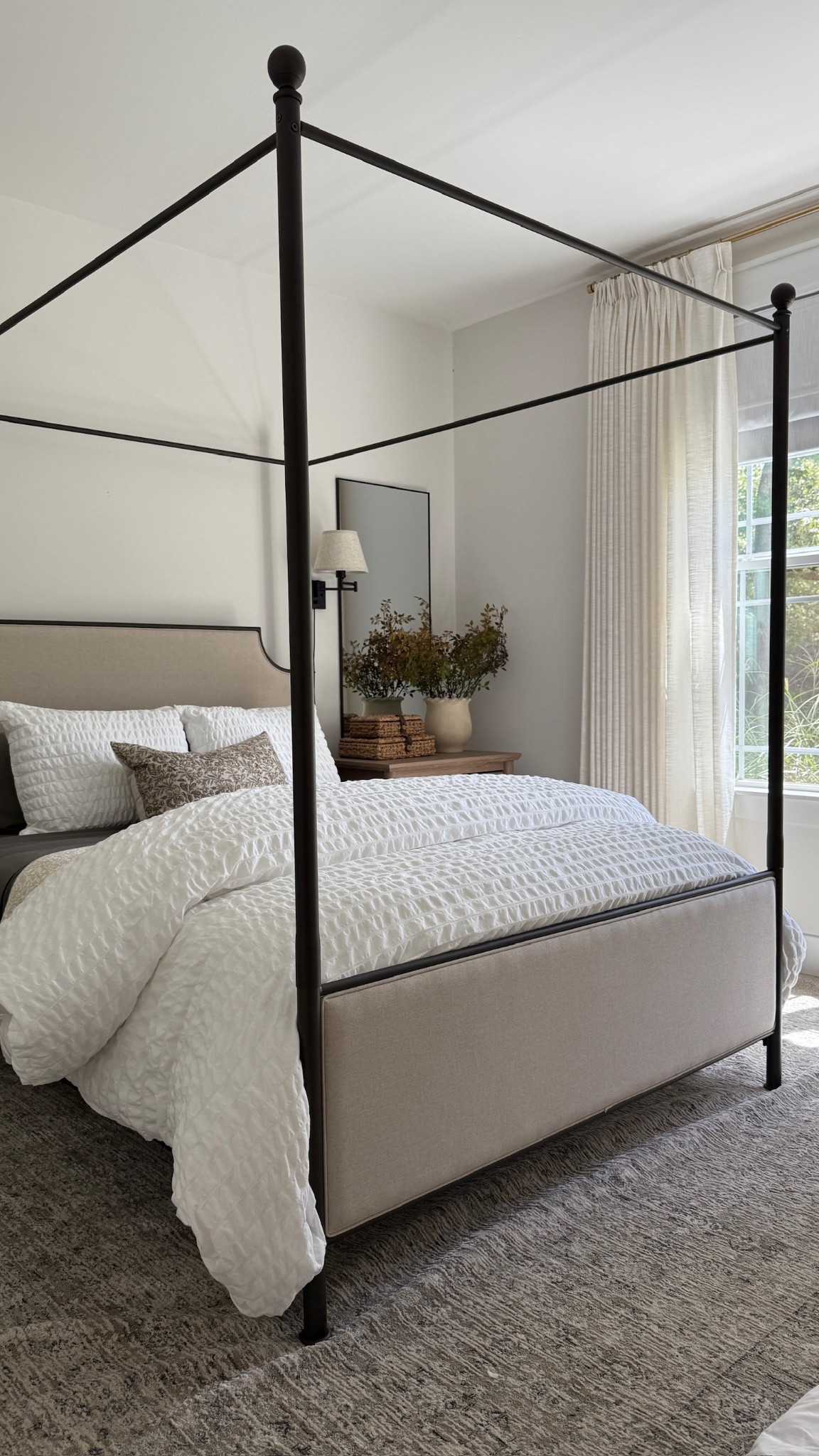 Simple layers and classic styling in our guest room! Cozy all year round 🤍 

#LTKFindsUnder50 #LTKFindsUnder100 #LTKHome