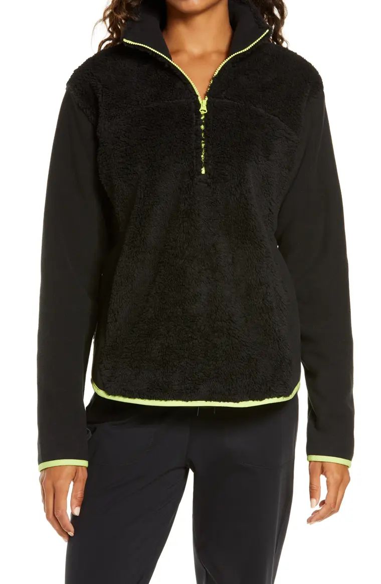 Glacier Furry Fleece Quarter Zip Jacket | Nordstrom