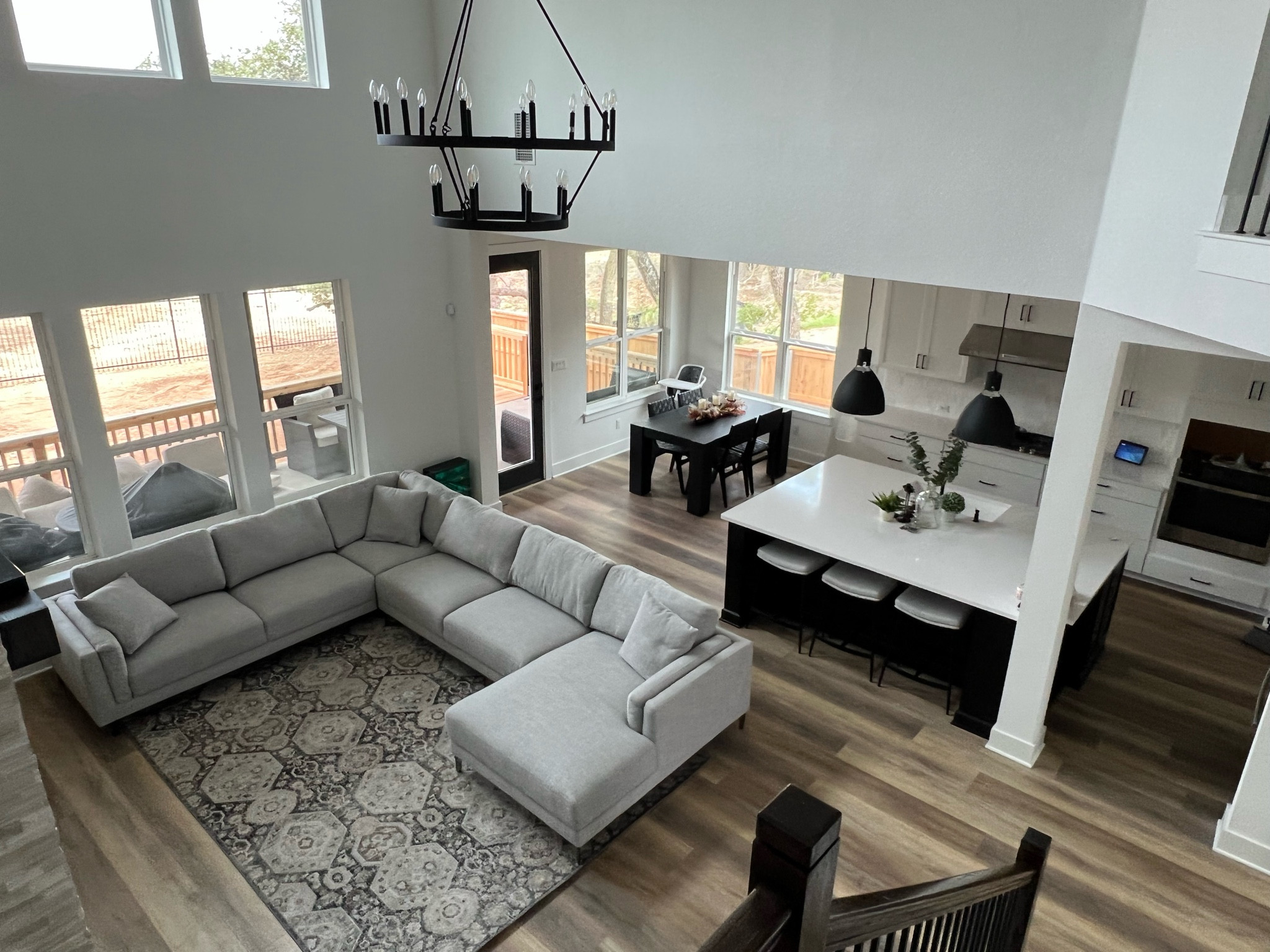 ▪️Modern Minimalist▪️

Living room
Breakfast nook
Dining room 
Barstools
Area rug
Chandelier 
Pendant lights
Barstools

Sectional is from Living Spaces 
Pendants are from All Modern

#LTKFind #LTKhome #LTKstyletip