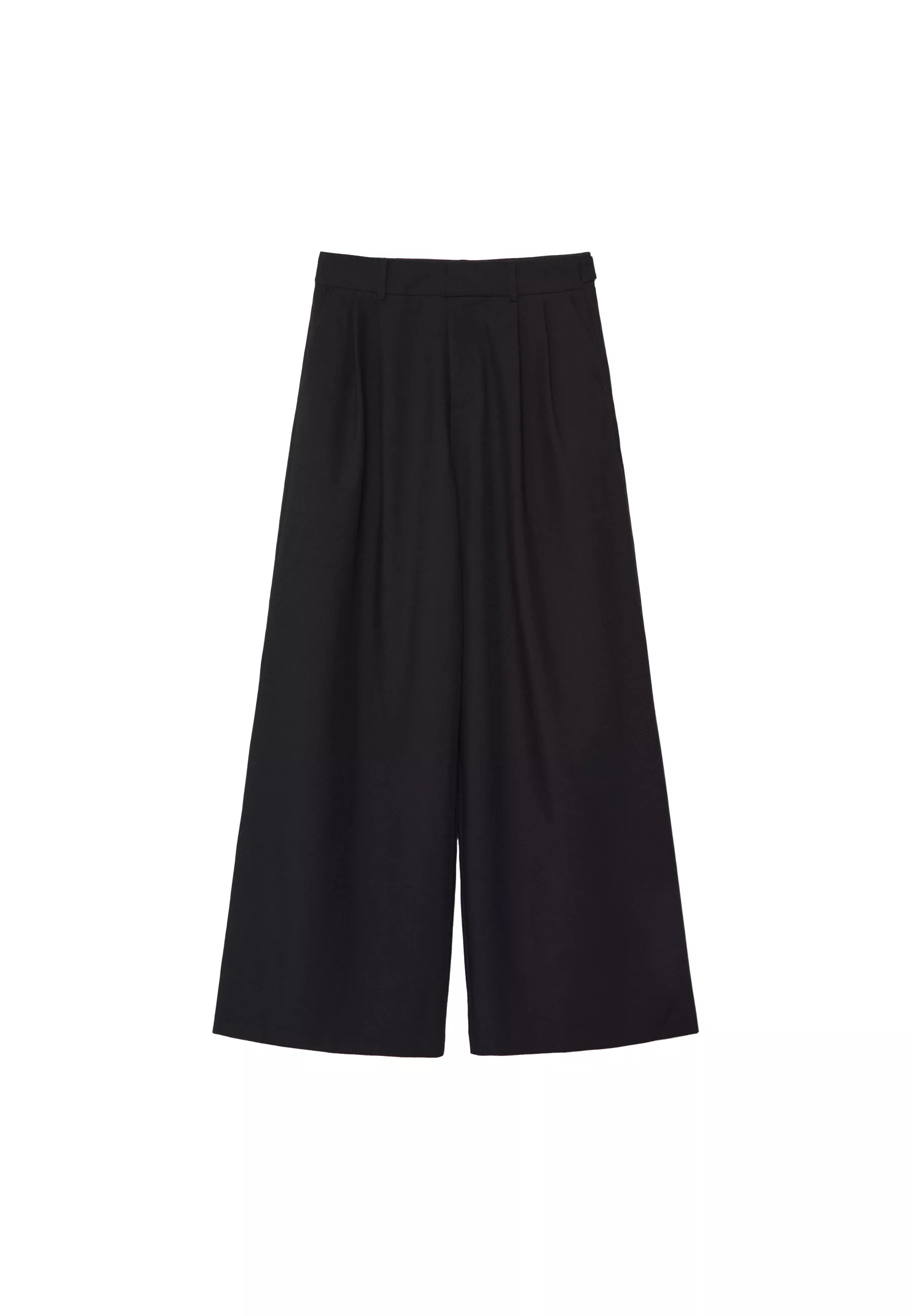 Super wide-leg adjustable trousers - Women's Trousers | Stradivarius United Kingdom | Stradivarius (UK)