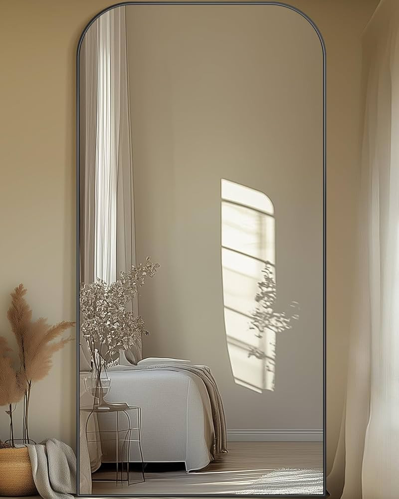 Antok Full Length Mirror, 76"x34" Floor Mirror Freestanding, Arched Floor Standing Large Mirror F... | Amazon (US)
