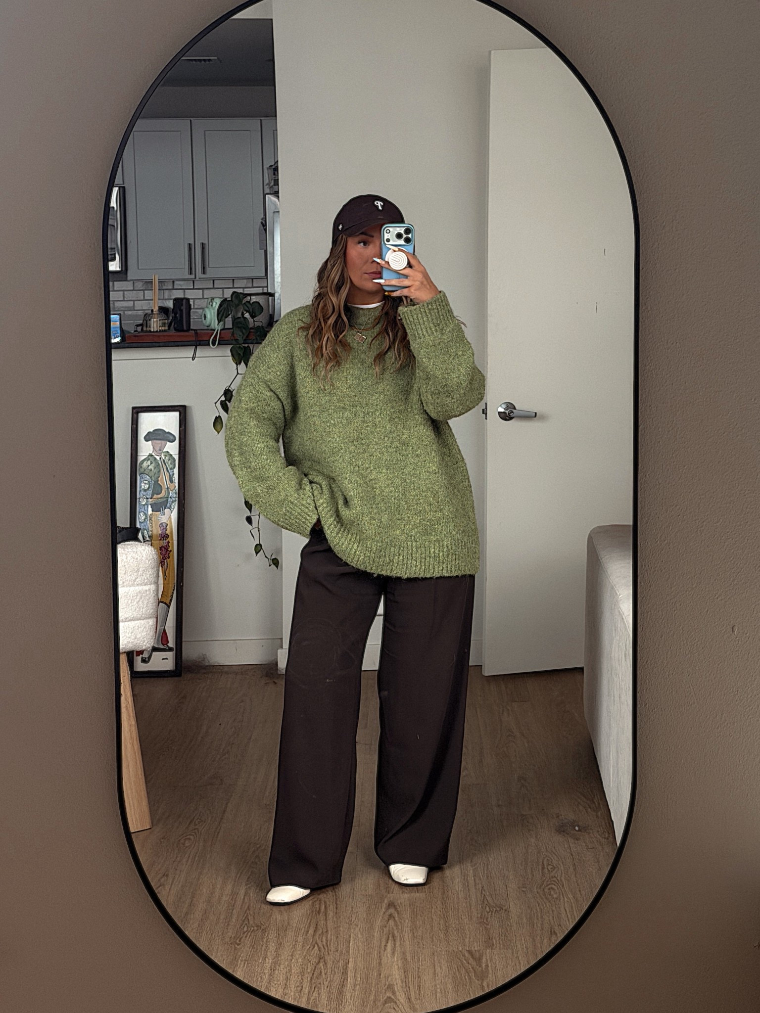 hat - 47
tee - uniqlo
sweater - oak and fort
pants - gap
mules - franco sarto

#LTKWorkwear #LTKootd #LTKgrwm