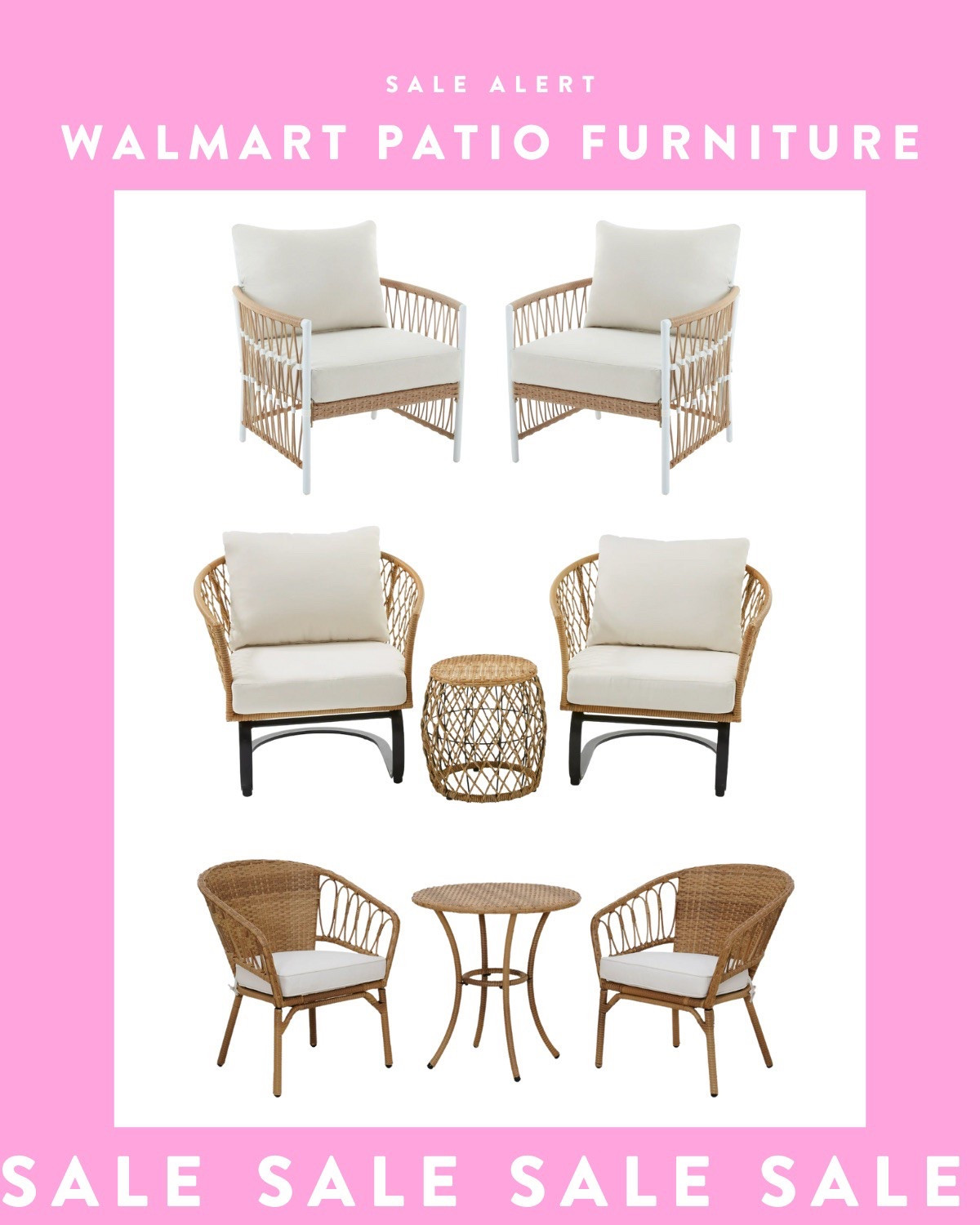 Patio season is HERE, and Walmart's Better Homes & Gardens patio sets are seriously cute—I am obsessed! Summer patio perfection at a fab Memorial Day price—grab these sets before the sale ends tonight!

#LTKSaleAlert #LTKSummerEdit #LTKHome