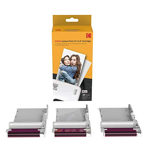 Kodak 30 Pack 4PASS Real Photo (2.1"x3.4") & Laminate Process Cartridge, All-in-One Paper and Color Ribbon Refill-Compatible with Mini 2, Mini 2 Plus, Mini 2 Retro, Mini Shot, Mini Shot 2 Retro | Amazon (US)