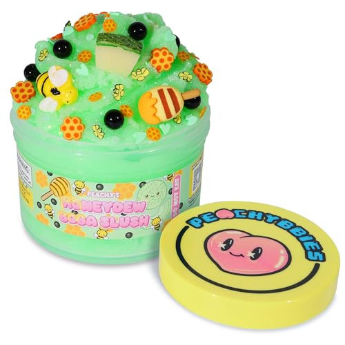 Peachybbies Honeydew Boba Slush Slime, Made in USA Premium, 100% Authentic, 7 oz. ICEE, Scented for Kids, ASMR, Fidget Toys | Amazon (US)