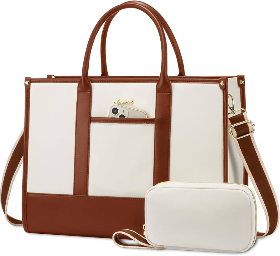 LOVEVOOK Laptop Tote Bags for Women Work Bag 15.6 inch Large Professional Teacher Purse Lightweig... | Amazon (US)