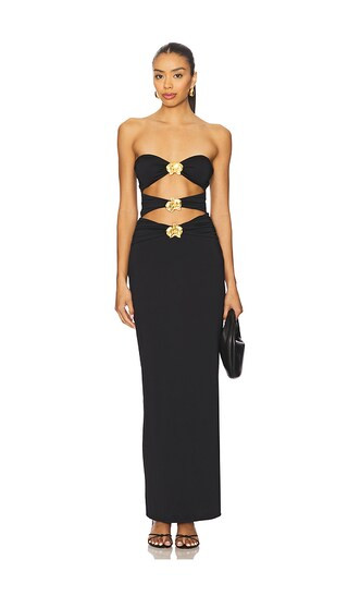 Rome Orchid Maxi Dress in Black | Revolve Clothing (Global)