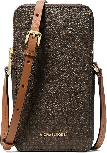 MICHAEL Michael Kors Jet Set Small North South Double Zip Phone Crossbody | Amazon (US)