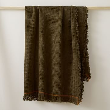 Cotton Waffle Throw | West Elm (US)