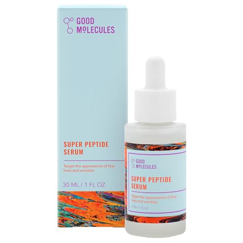 Good Molecules Super Peptide Serum - Anti-aging Facial Serum with Peptides and Copper Tripeptides to Plump and Firm - Water-Based Skincare for Face | Amazon (US)