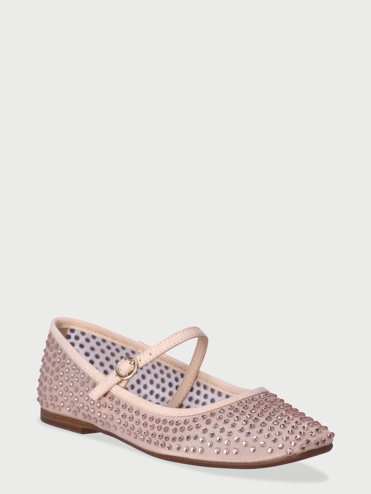 Scoop Mesh Ballet Flats with Rhinestones | Walmart (US)