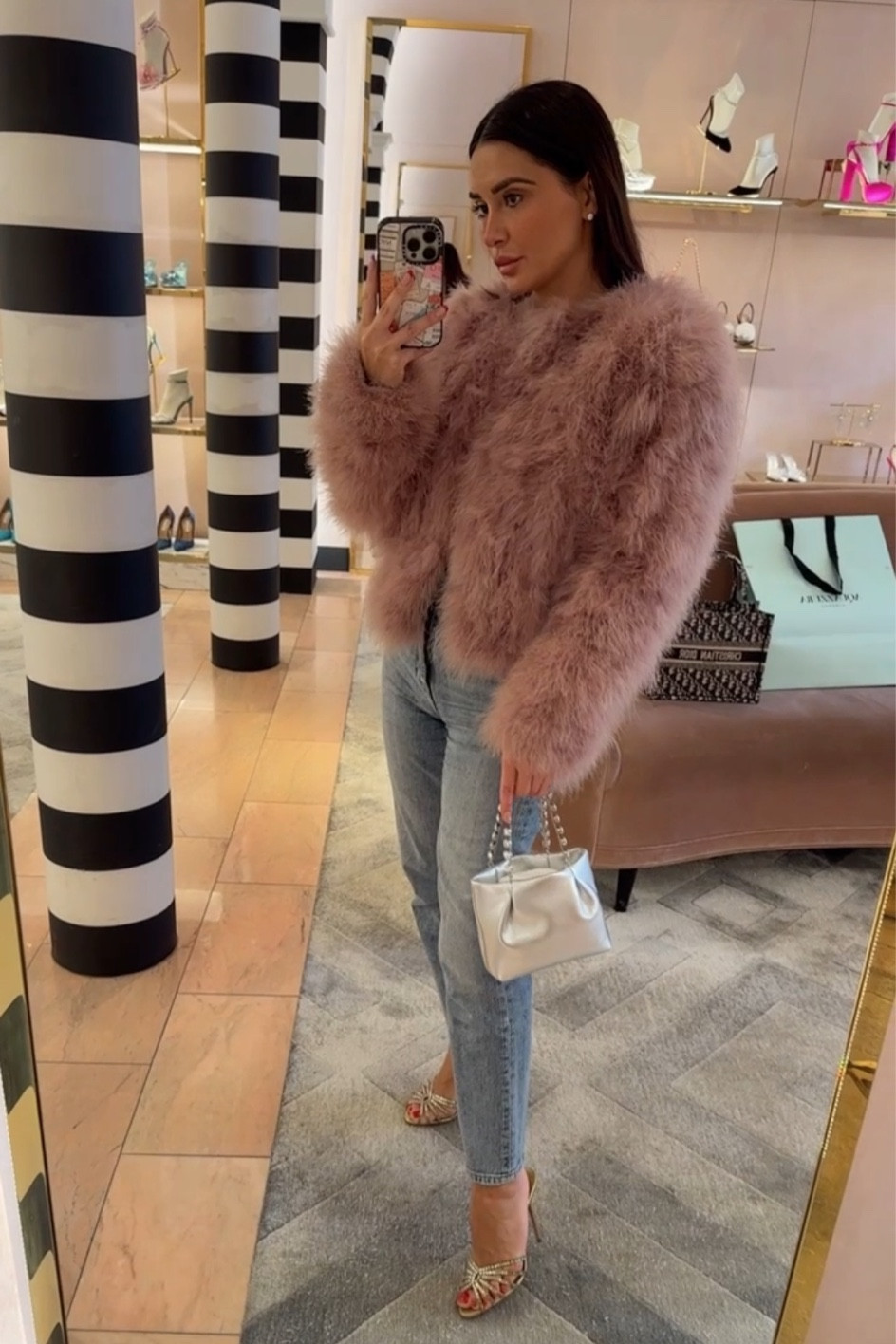 Feather jacket for spring 💗💗

#LTKstyletip