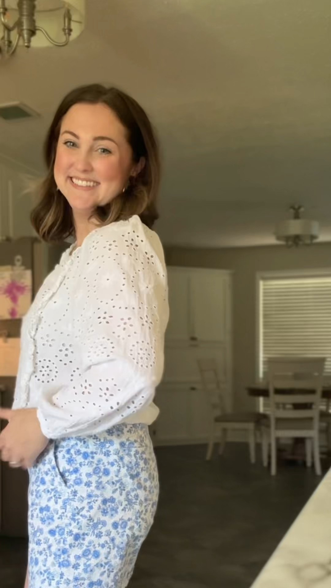 Loving this beautiful summer eyelet top with sprinkles of blue 🥰🤭 #summerfit #ootd #eyelet #eyelettop #lookforless #mom #momstyle #fasion

#LTKStyleTip #LTKU #LTKBeauty