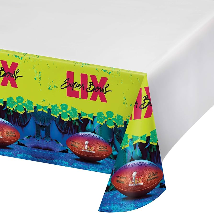 Trendware NFL Super Bowl LIX Plastic Tablecloths, 3 Count | Amazon (US)