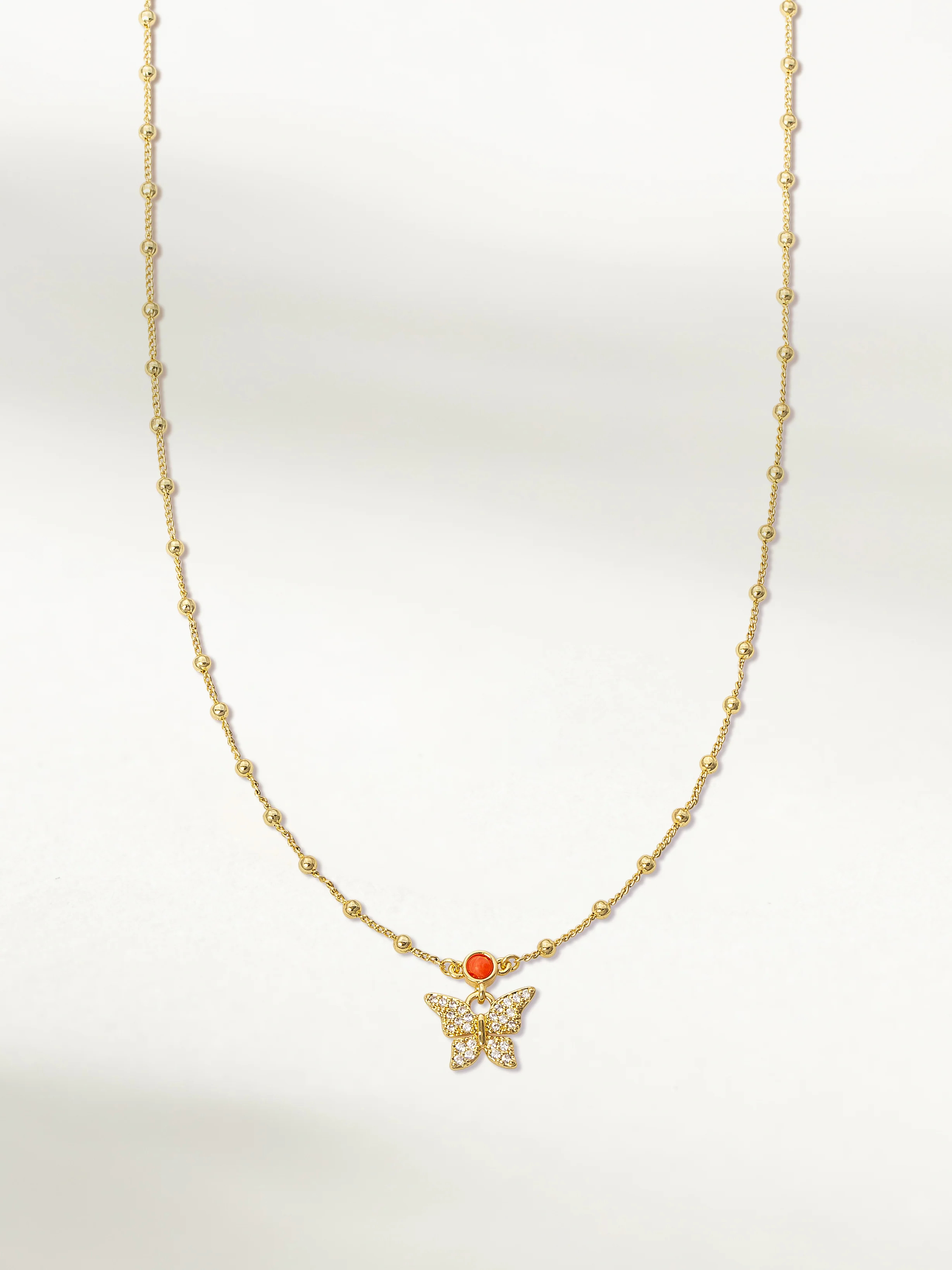 Gold Butterfly Garden Chain and Pendant Necklace | Uncommon James | Uncommon James